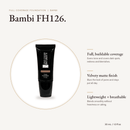 Bambi FH126 Full Coverage Foundation tube, 30 mL, with key benefits