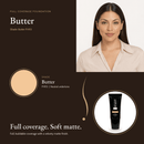 Butter FH113 shade swatch and tube, neutral undertone