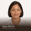 Model wearing Full Coverage Foundation in Dune FH133, neutral undertone