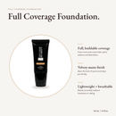 Full Coverage Foundation tube, 30 mL, with key benefits