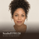 Model wearing Full Coverage Foundation in Seashell FH120, warm undertone