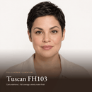Model wearing Full Coverage Foundation in Tuscan FH103, cool undertone