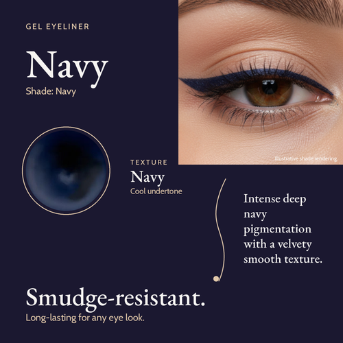 Gel Eyeliner - Navy shade card