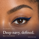 Model wearing Gel Eyeliner - Navy
