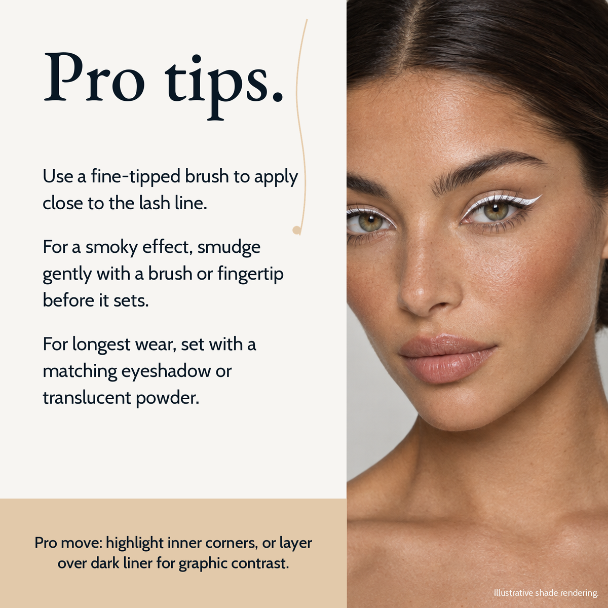 Pro tips for using Gel Eyeliner - White