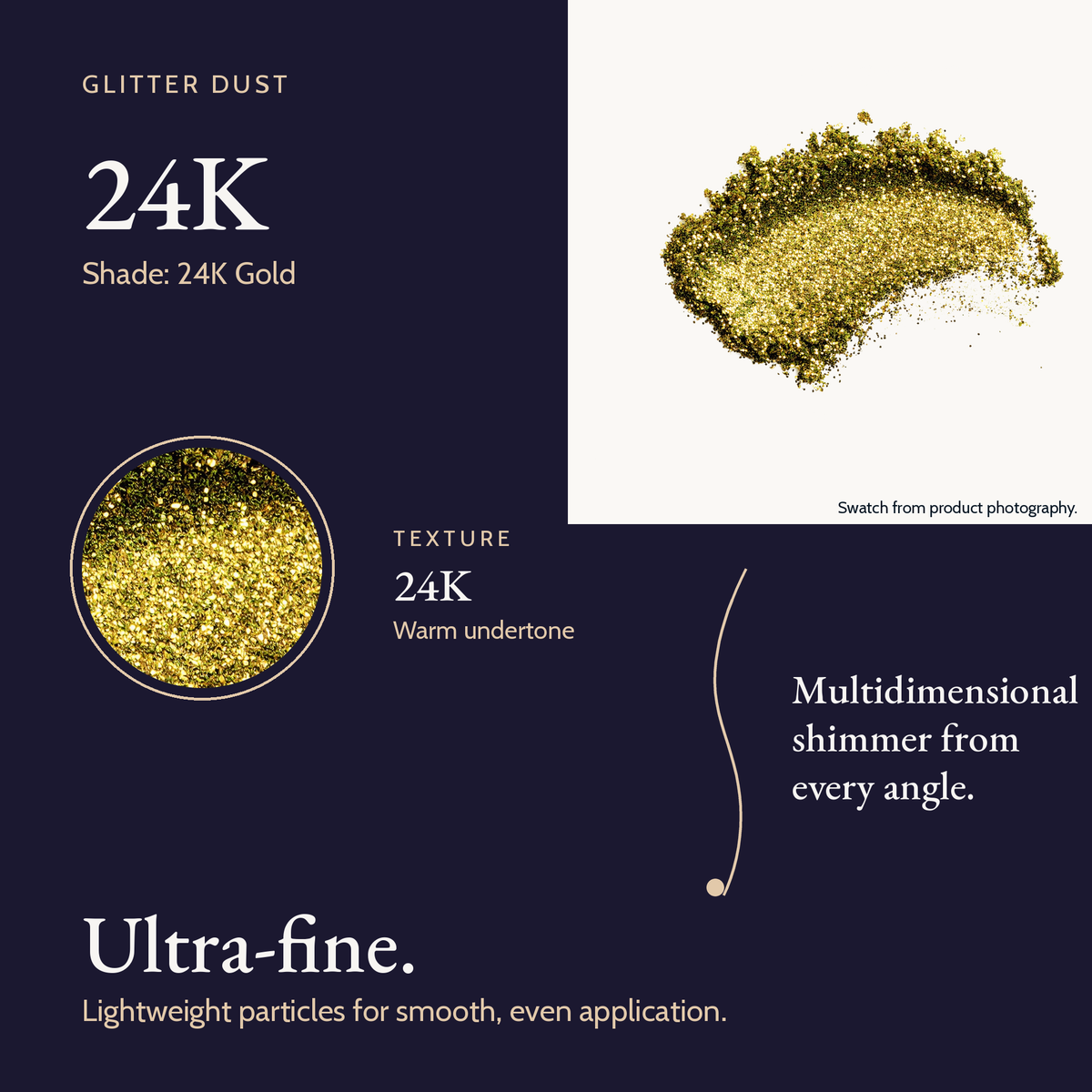 Glitter Dust - 24K shade card