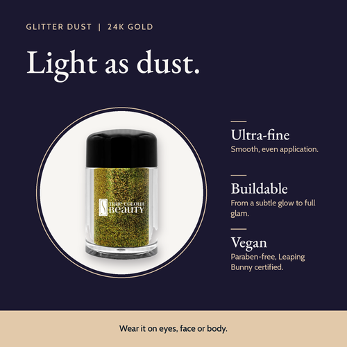 Glitter Dust - 24K product details and size