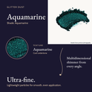 Glitter Dust - Aquamarine shade card