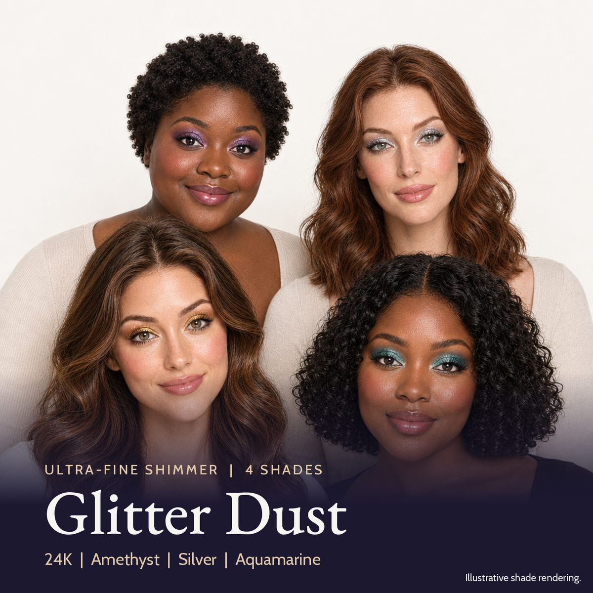 Glitter Dust | Ultra-Fine Shimmer | 4 Colors