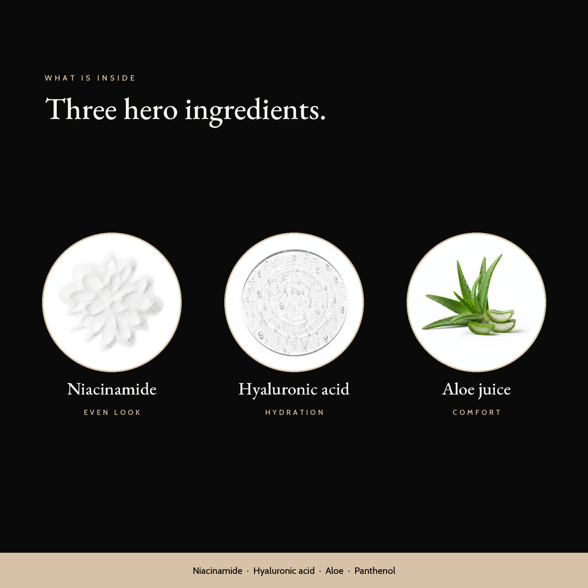 Key ingredients in Golden Hour Eye Patches