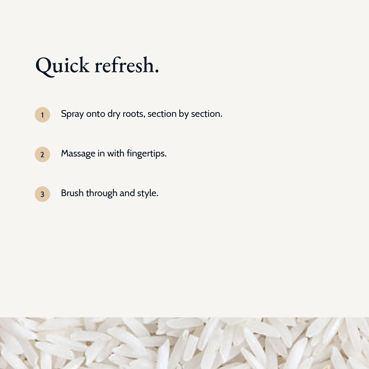 How to use Quick Refresh Dry Shampoo Spray