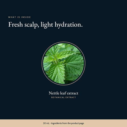 Key ingredient in Scalp Care Exfoliating Serum: nettle leaf extract