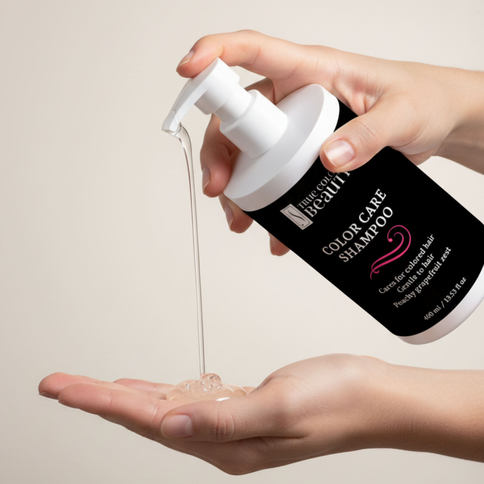 Hand dispensing color care shampoo