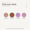 Highlighter Stick shade chart with Bronze Lights selected