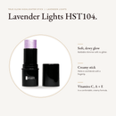 Highlighter Stick Lavender Lights stick with key benefits