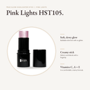 Highlighter Stick Pink Lights stick with key benefits