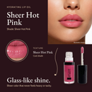 Hydrating Lip Oil | Sheer Hot Pink