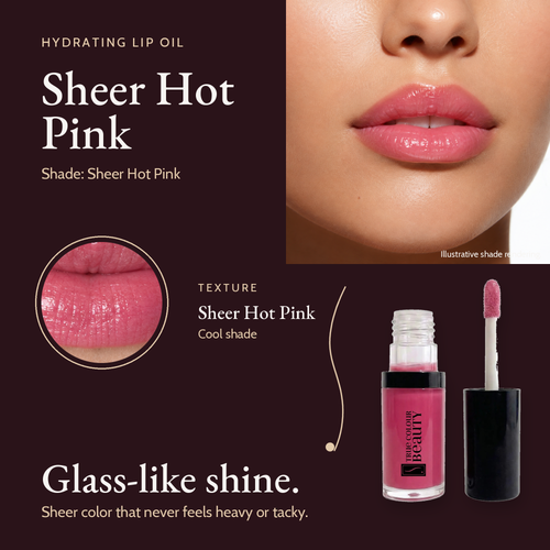 Hydrating Lip Oil | Sheer Hot Pink