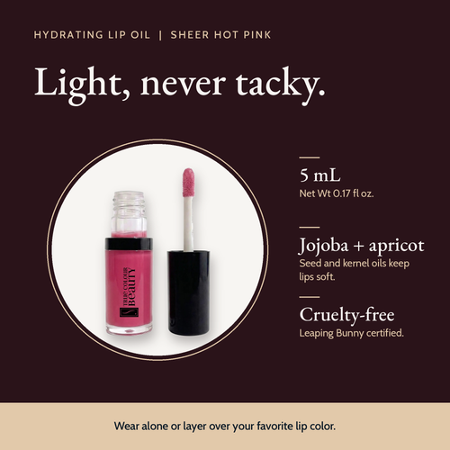 Hydrating Lip Oil | Sheer Hot Pink