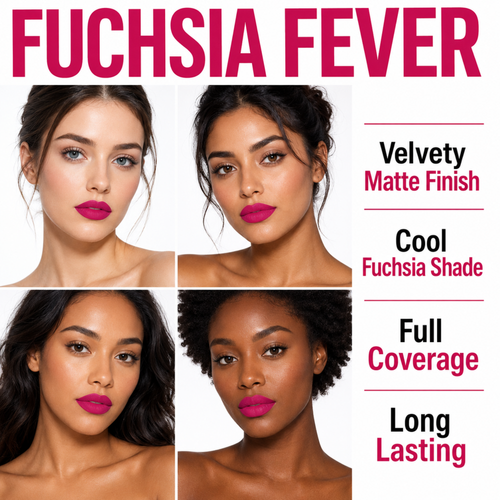 Matte Lipstick - Fuchsia Fever
