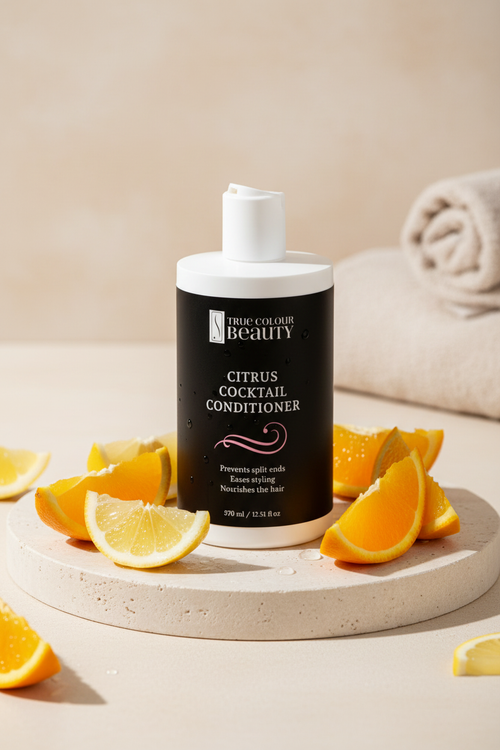 Ingredient shot with lemon and orange