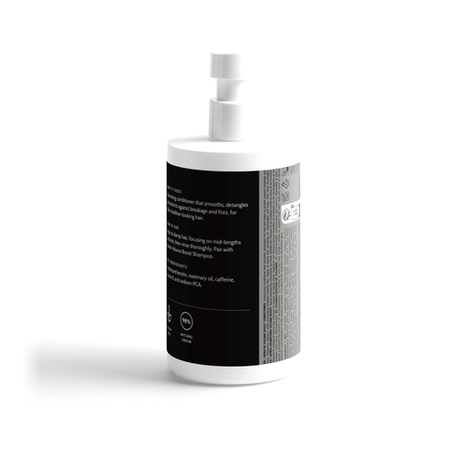 Keratin Volume Boost Conditioner, back of pack