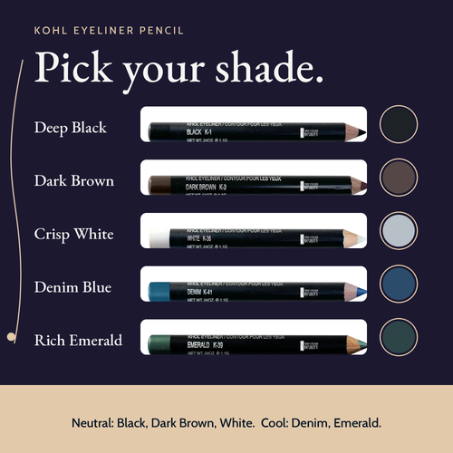 Kohl Eyeliner Pencil | 5 Bold Shades