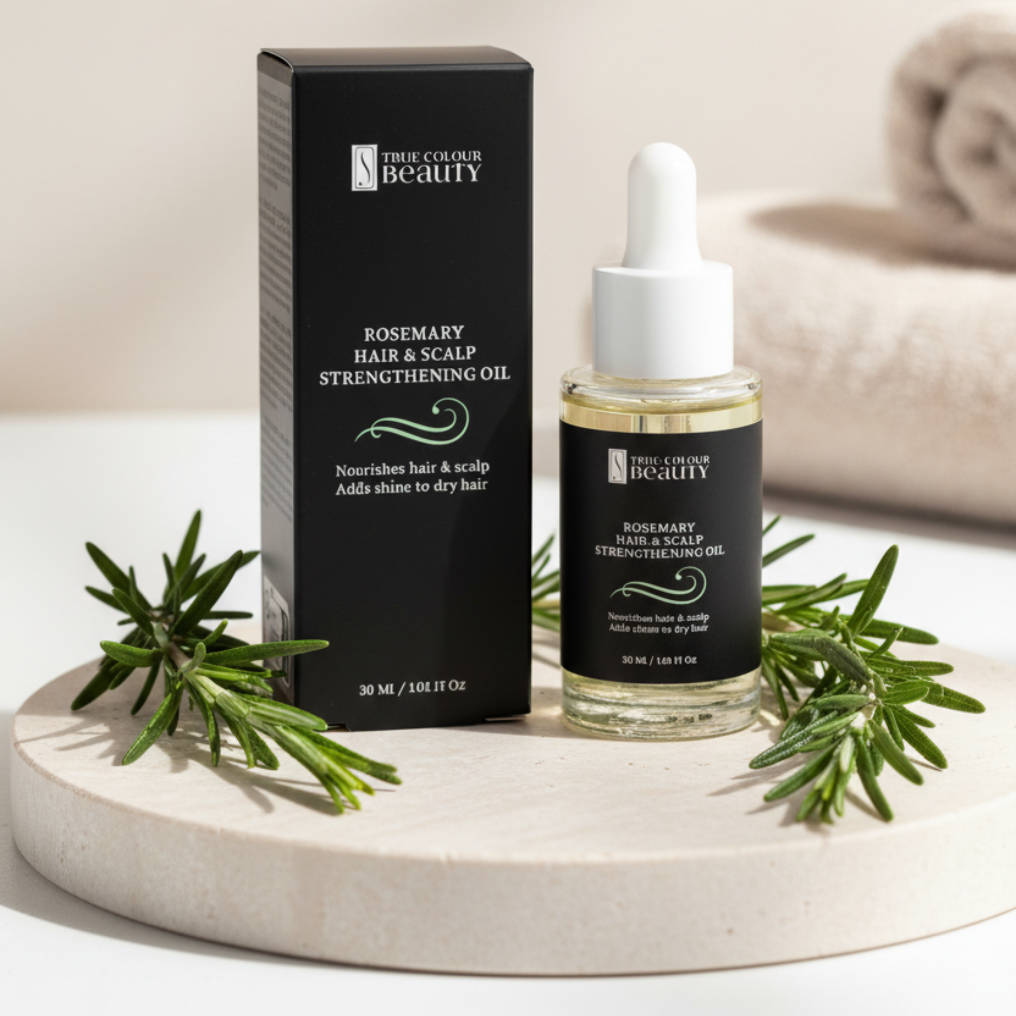 Rosemary Hair & Scalp Strengthening Oil | True Colour Beauty