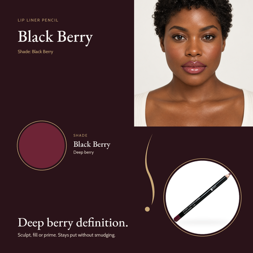 Lip Liner Pencil - Black Berry shade card