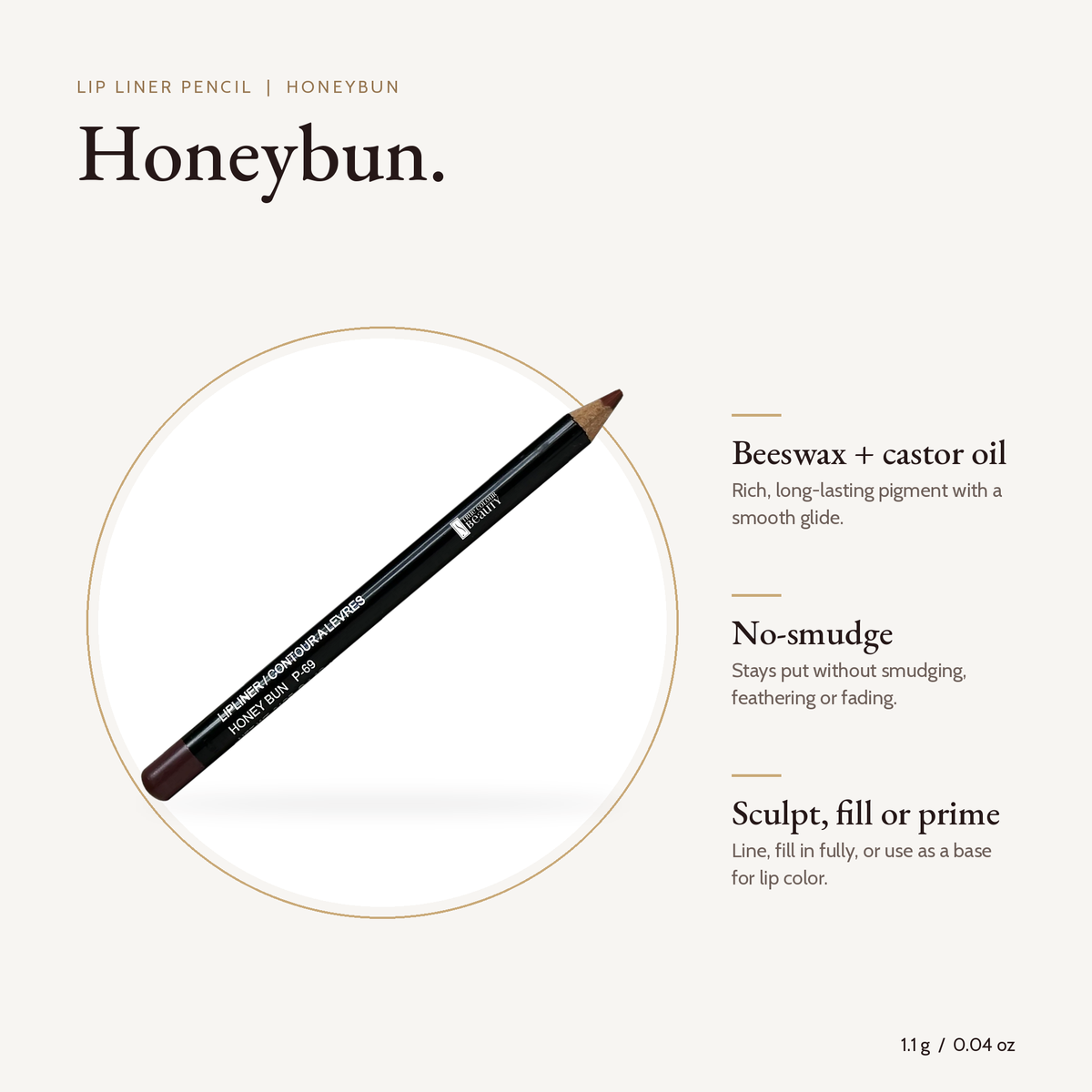 Lip Liner Pencil - Honeybun product details and size