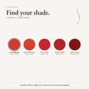 Liquid Blush shade chart with Coral Bloom selected