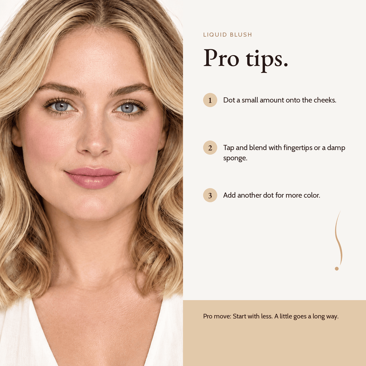 How to apply Liquid Blush, pro tips