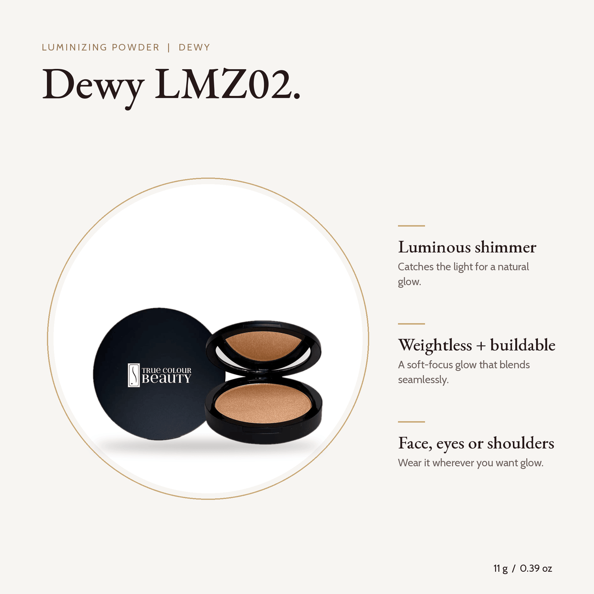 Luminizing Powder Dewy compact, 11 g with key benefits