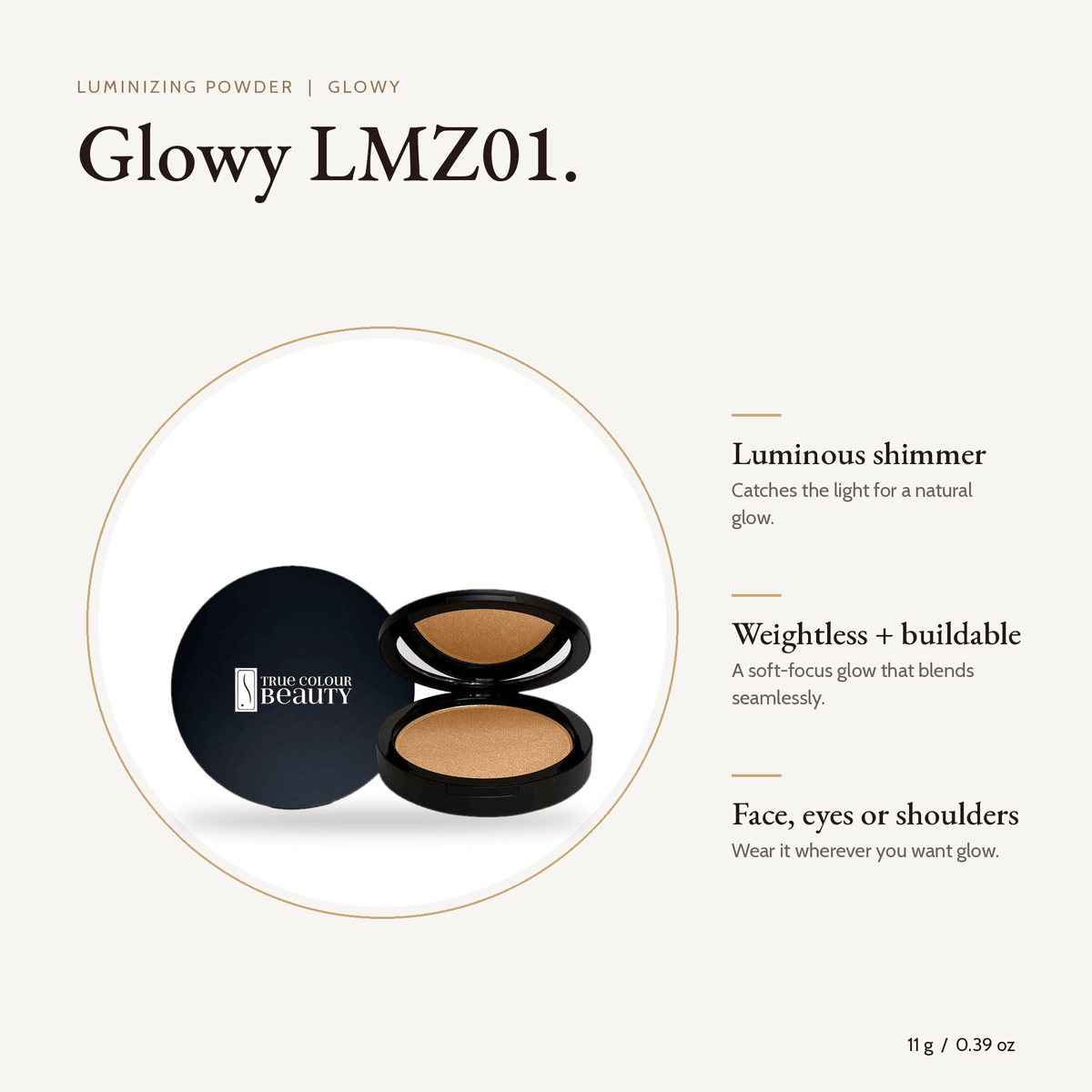 Luminizing Powder Glowy compact, 11 g with key benefits