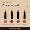 Luxury Cream Lipstick | Enriched with Argan Oil & Vitamin E