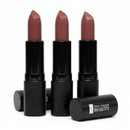 Three lipsticks with black cases on a white background, featuring the 'True Colour Beauty' brand.