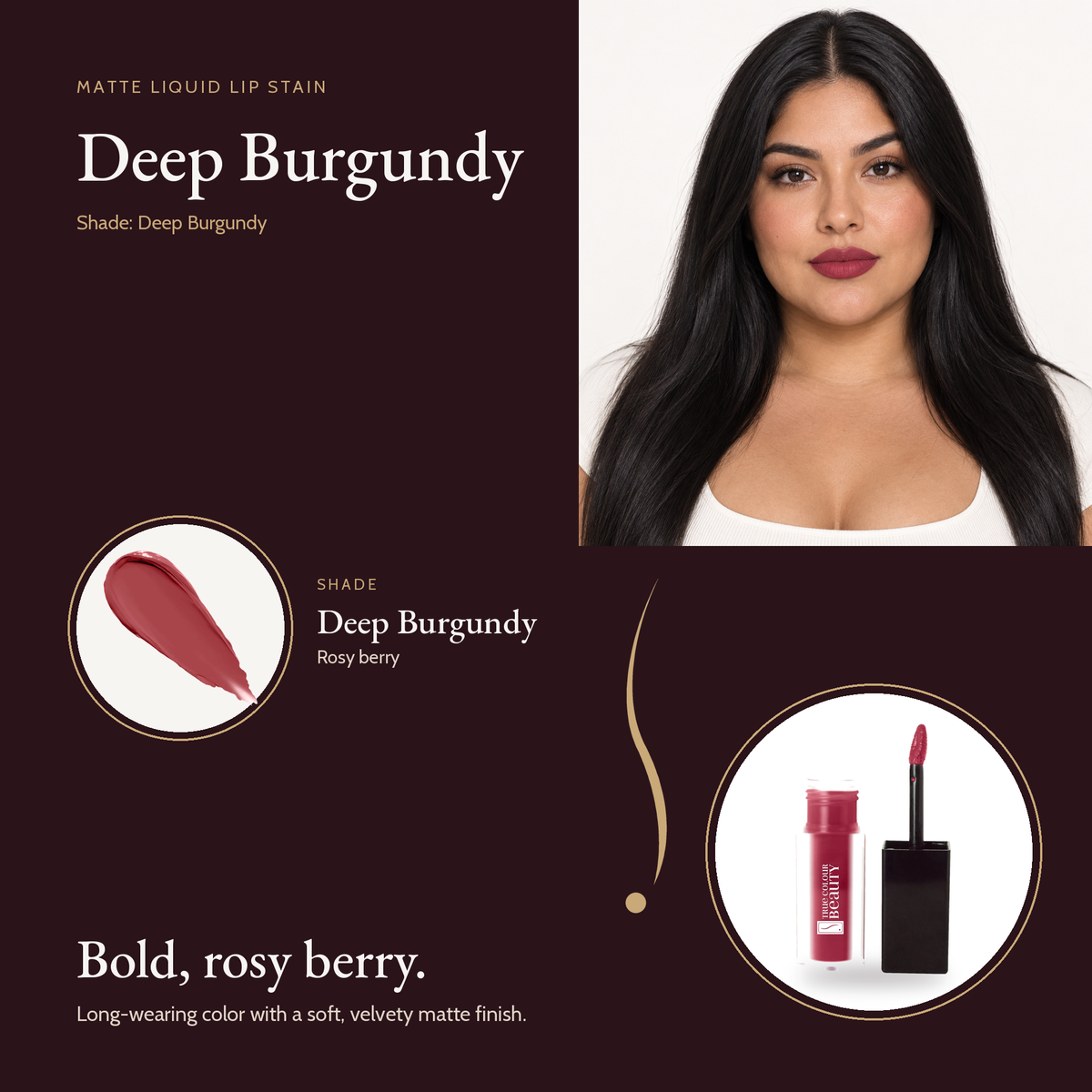 Matte Liquid Lip Stain - Dark Sienna shade card