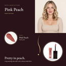 Matte Liquid Lip Stain - Pink Peach shade card