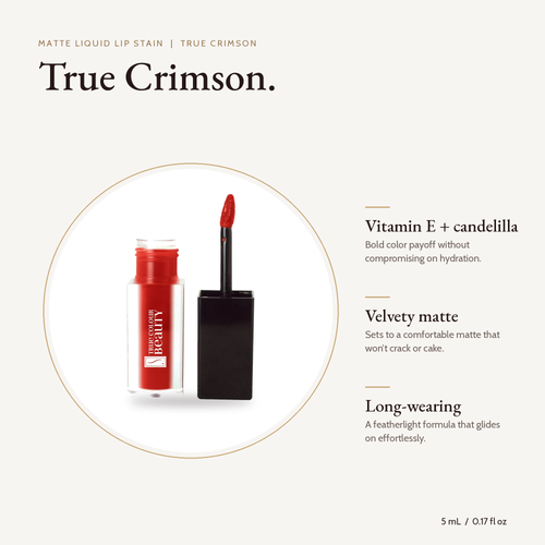 Matte Liquid Lip Stain - True Crimson product details and size