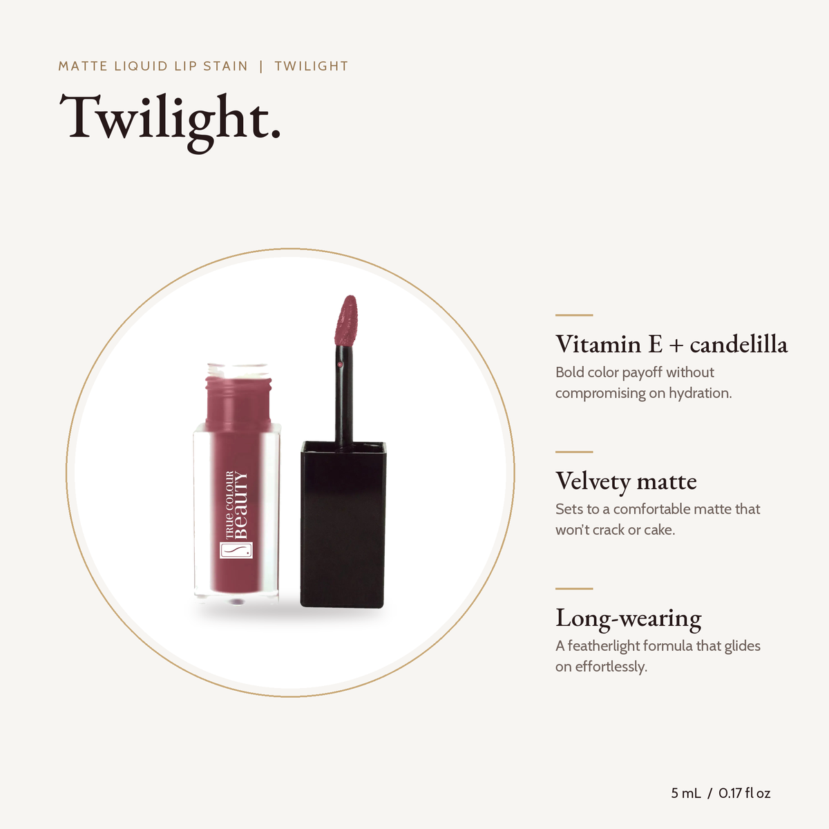 Matte Liquid Lip Stain - Twilight product details and size