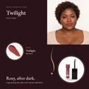 Matte Liquid Lip Stain - Twilight shade card