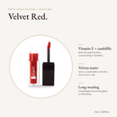 Matte Liquid Lip Stain - Velvet Red product details and size