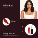 Matte Liquid Lip Stain - Velvet Red shade card