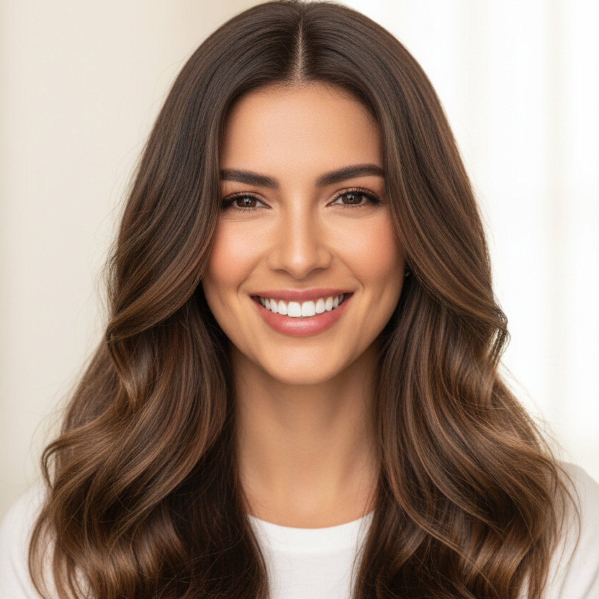 Mexican woman with beautiful hair