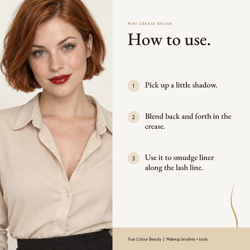 How to use Mini Crease Brush