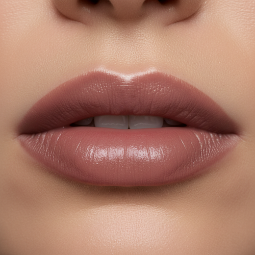 Misty Mauve Lip Closeup