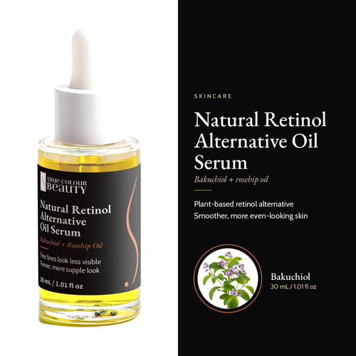 Natural Retinol Alternative Oil Serum, 30 mL / 1.01 fl oz: bakuchiol + rosehip oil, hero image