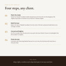 Peptide Complexion Makeup Artist Kit, how to use, four steps