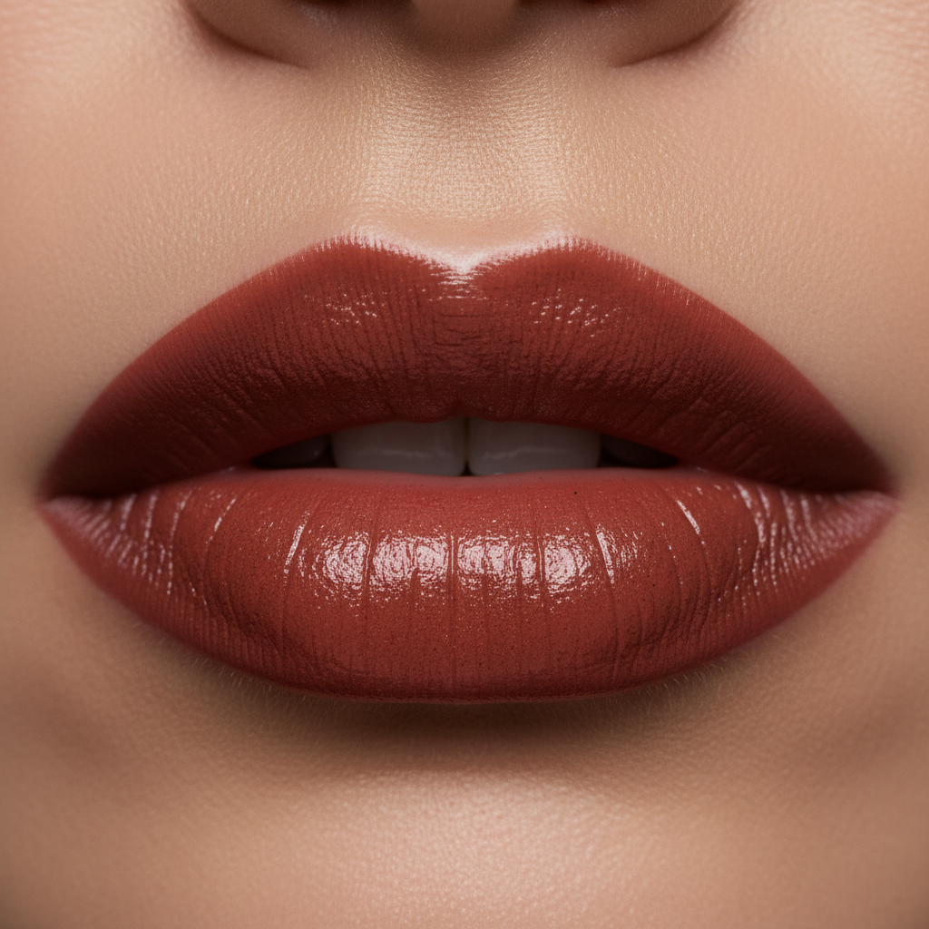 Plum Wine Lip Closeup