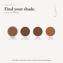 Powder Bronzer shade chart with Caramel selected